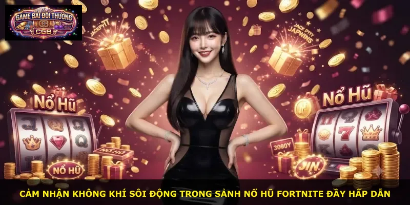 Cảm nhận không khí sôi động trong sảnh Nổ Hũ Fortnite đầy hấp dẫn