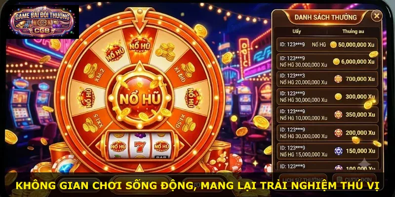 Không gian chơi sống động, mang lại trải nghiệm thú vị