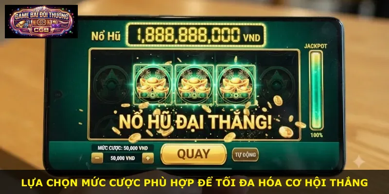Lựa chọn mức cược phù hợp để tối đa hóa cơ hội thắng